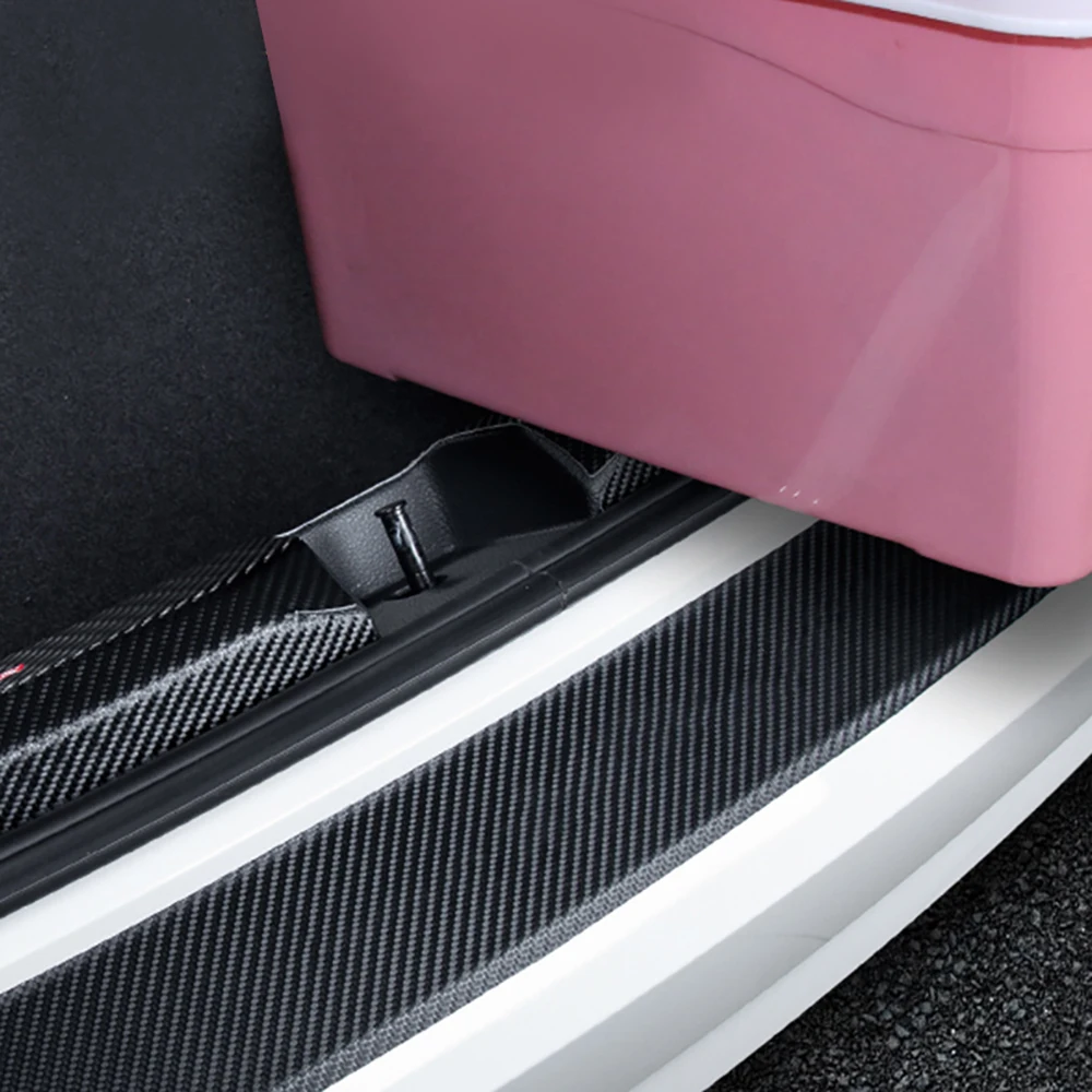 Защитные наклейки из углеродного волокна на задний бампер автомобиля - купить по