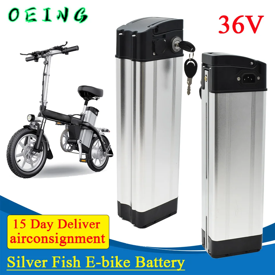 Batería de litio Akku para bicicleta eléctrica, 36 V, 10AH, 20AH, 500W,...