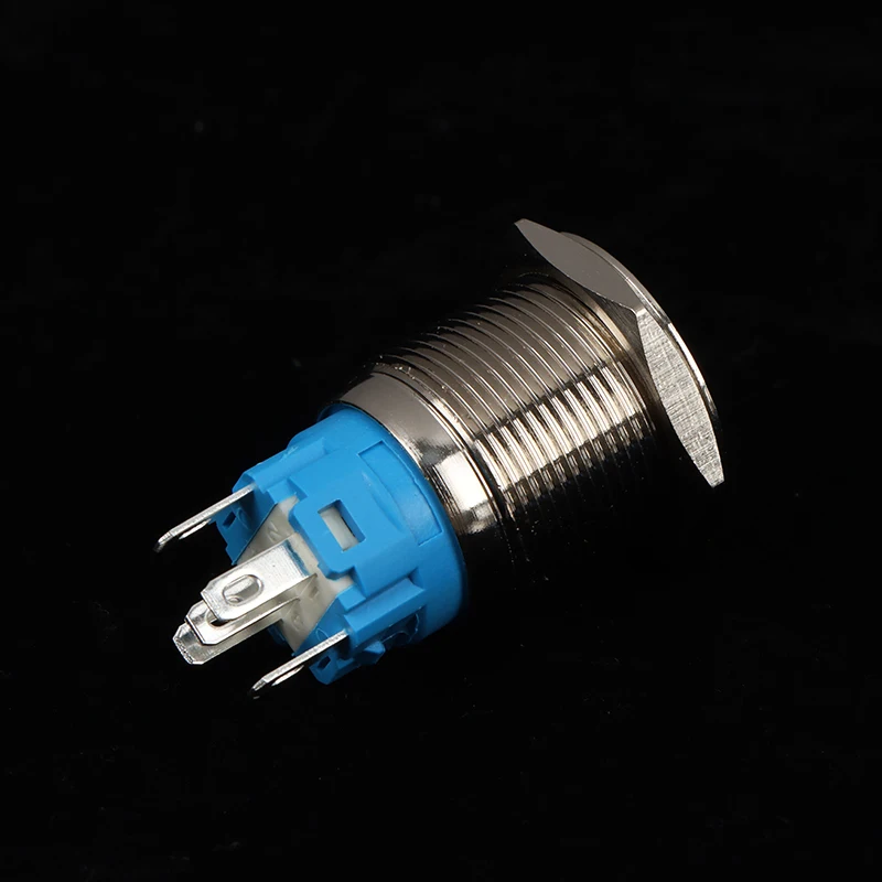 Металлическая кнопка с лампой 19 мм водонепроницаемая автоматический сброс