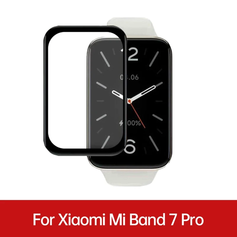 

Защитная пленка для смарт-часов Xiaomi Mi Band 7 Pro, полное покрытие, защита экрана, изогнутые края, защита от царапин