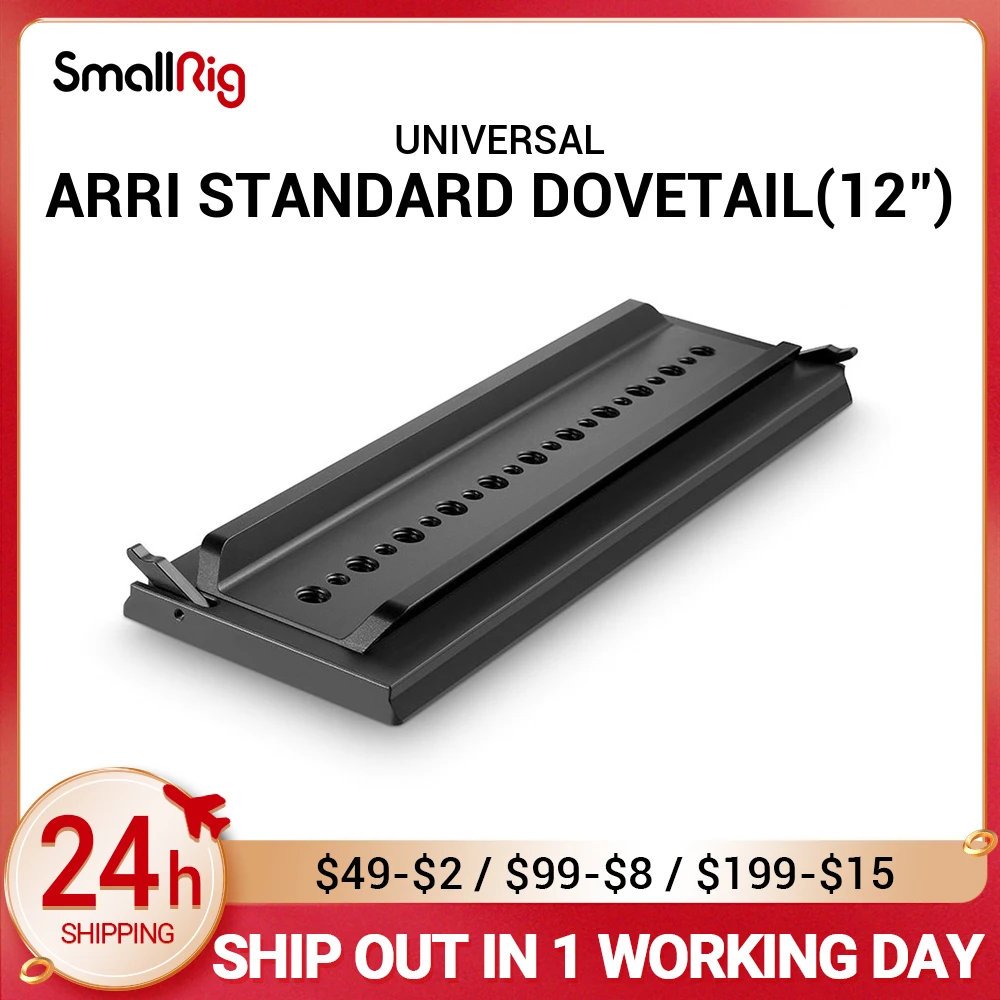 

SmallRig DSLR Camera Quickly Release Plate Standard ARRI Dovetail Clamp (ARRI Standard Dovetail )12 Inches -1463