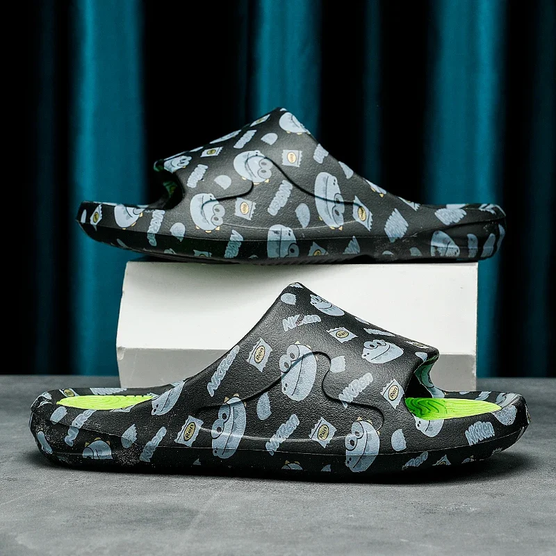 Мужские Летние сланцы без застежки дышащие пляжные сандалии для воды легкие