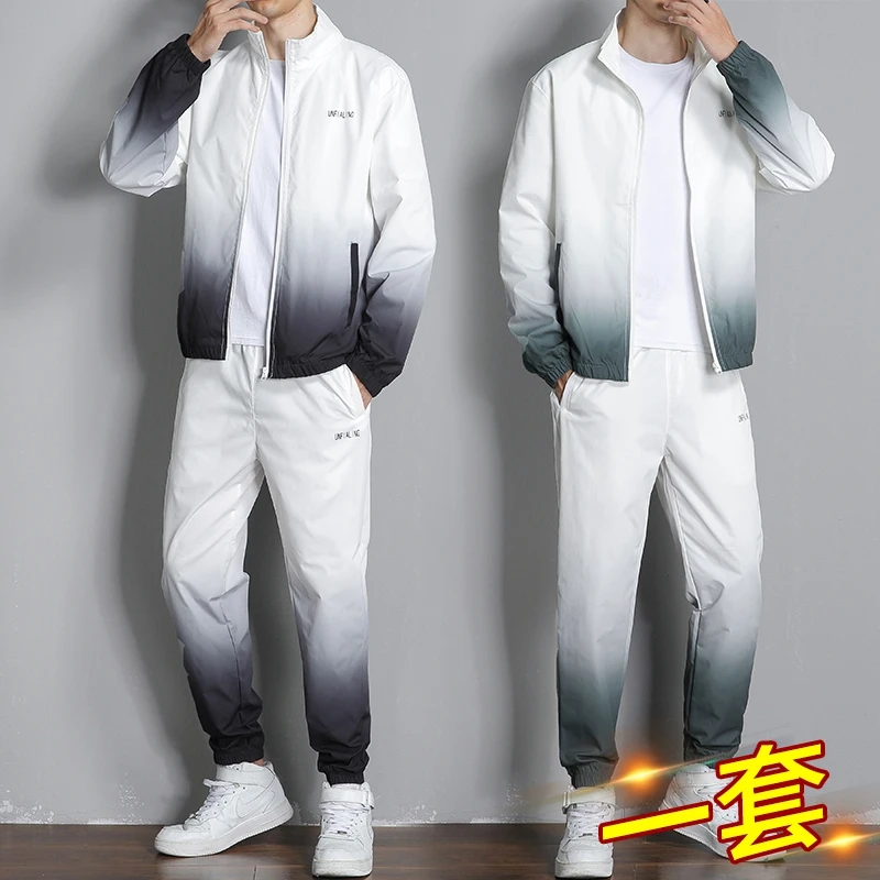 Men's Set Brand Tracksuits Two Pieces Sets Sportswear Homme Clothes Hoodies+Pants Suit Men Streetwear Hoodie Jackets Plus Size