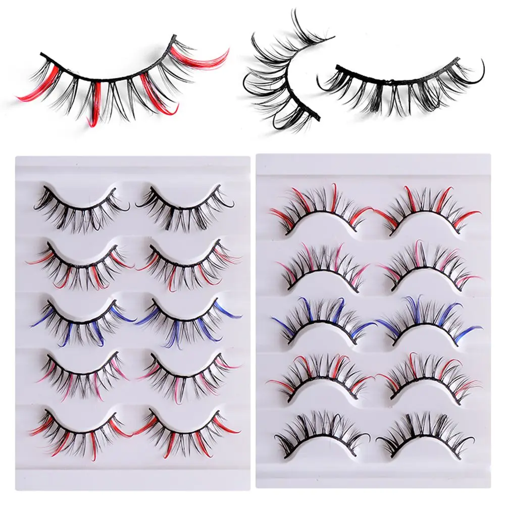 

Makeup Lashes Faux Mink Lashes False Eyelashes Spiky Manga Lashes That Look Like Individual Clusters Colored Lashes