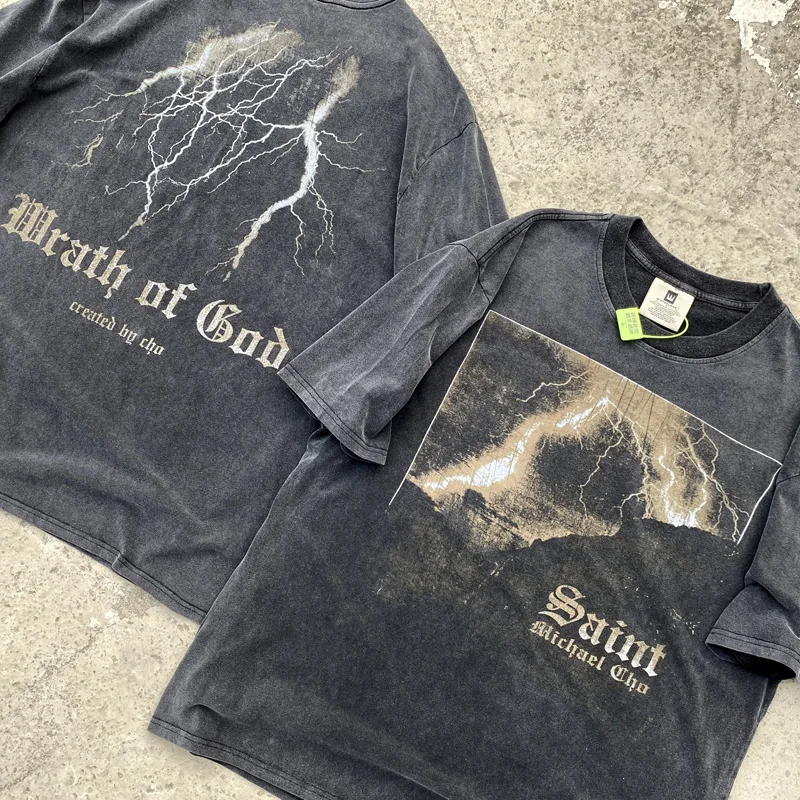 

Футболка Kikker с принтом «Гнев Тора», лимитированный хипстер в стиле High Street, Винтажная футболка унисекс с коротким рукавом, 1:1