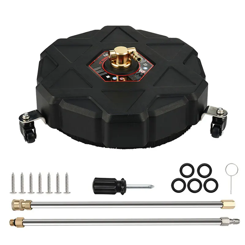 13 Inch Pressure Washer Surface Cleaner with 4 Wheels, Power