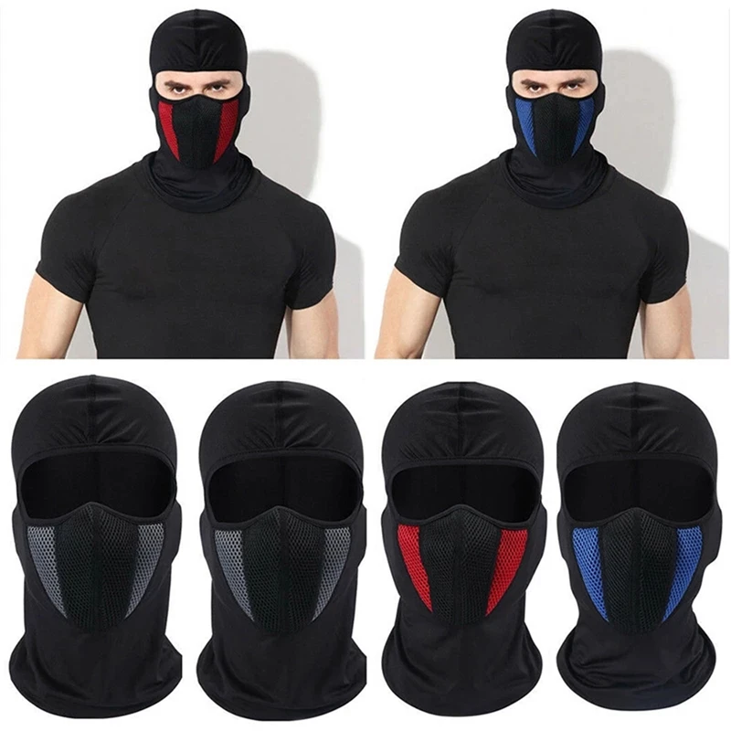 

Breathable Balaclava Motorcycle Full Face Mask Motorbike Cycling Bike Mask Motocross Helmet Hood Moto Riding Neck Face Masks