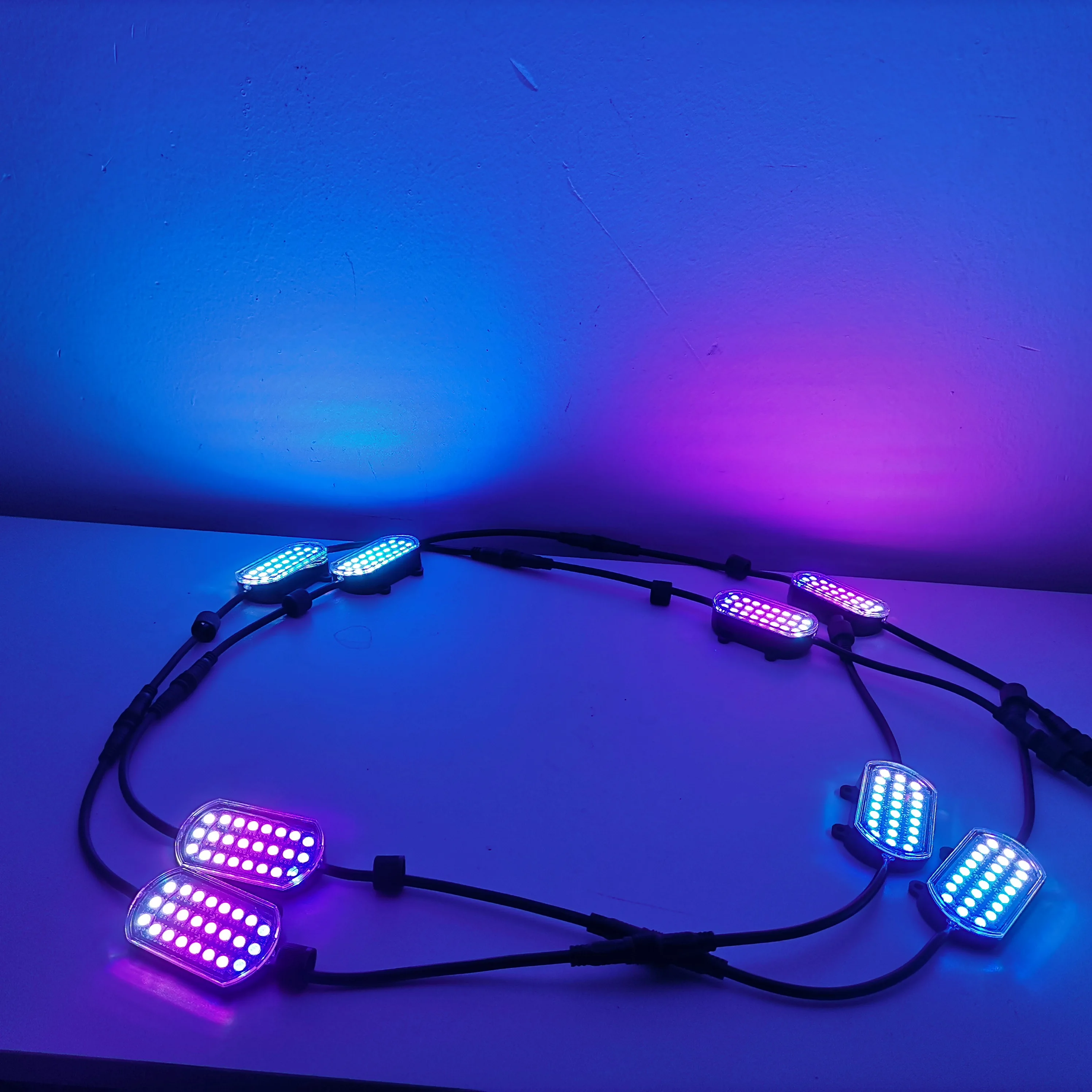 2022 Newest RGB Dream Chasing Rock Light Kit 24led Car Accessories Rock LED Lights Multicolor App/Romote Offroad Rock Light LED