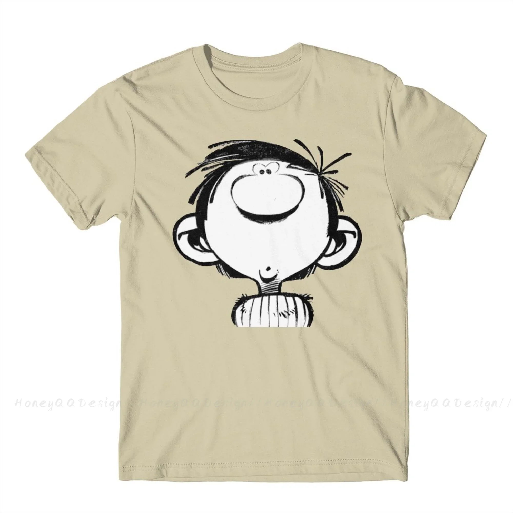 Футболка мужская оверсайз с коротким рукавом и принтом Гастон лагаваф