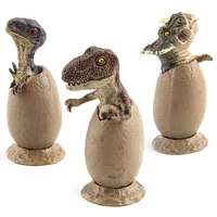 childrens toys holiday gifts cognitive educational toys dinosaur hand model semi hatched dinosaur eggs 3 set model with base