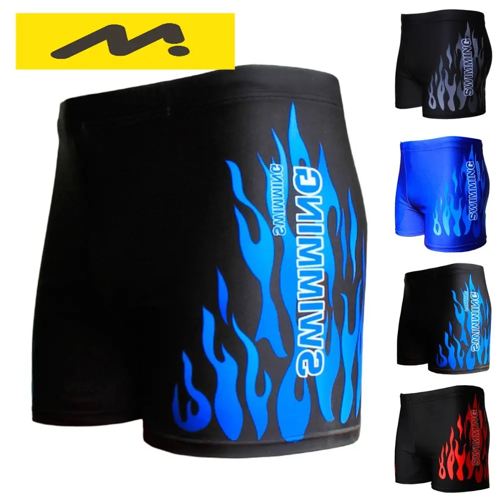 

Men Swimwear Swimsuit Mens Swim Shorts Bathing Suit Swimming Pool Trunks Beach Briefs Flame Boxer Badpak maillot de bain homme