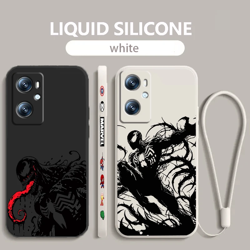 Чудо-яд мультяшный крутой жидкий левый трос для OPPO Find Reno 7 6 X6 X5 X3 X2 A98 A96 A15 A53 A74 A72 A5 A16