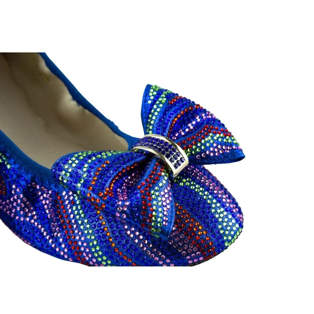 Comfy Ballet Flats for Women Ladies Comfortable Flat Shoes Bling Bling Rhinestone Women's Flats Flexible Cute Dress Shoe 188-4