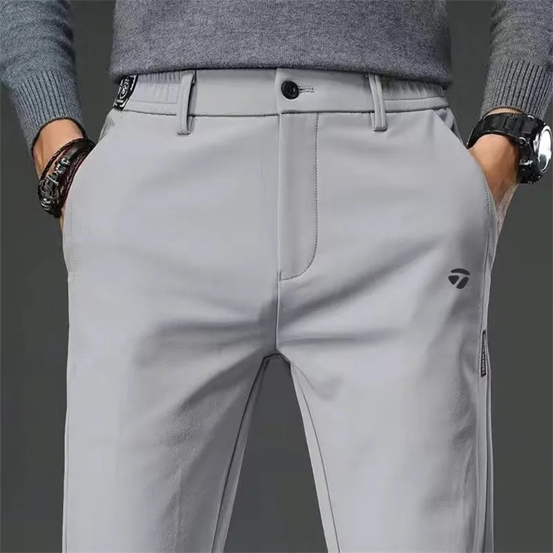 

Брюки для гольфа мужские, модные корейские эластичные штаны для гольфа, спортивные Длинные повседневные рабочие штаны, размеры 34 36 38, весна-осень