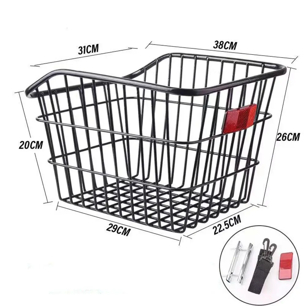 Простая в установке задняя корзина для велосипеда фиксированная прочная