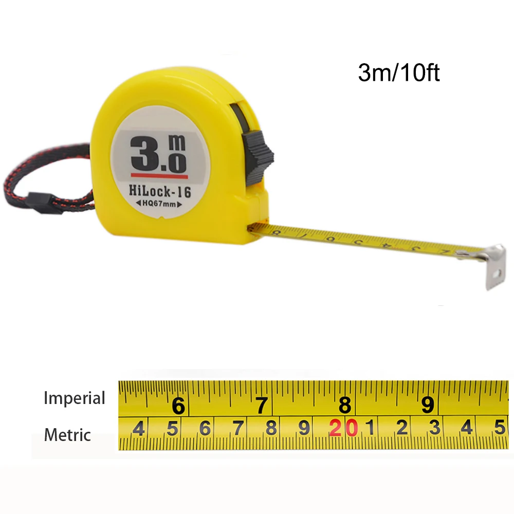 

Утолщенная стальная измерительная лента Mesure 3 м метрическая 10 футов дюймовая износостойкая рулетка из нержавеющей стали