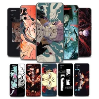 anime jujutsu kaisen phone case for realme q2 c20 c21 v15 5g 8 5g c25 gt neo v13 5g x7 pro ultra c21y soft silicone