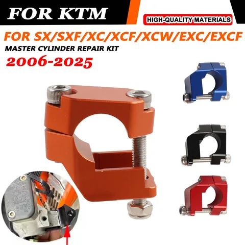 Для KTM 125 150 250 300 350 400 450 500 SX SXF XC XCF XCW EXC EXCF SX-F XC-F 2024 Ремкомплект главного цилиндра Защитная крышка