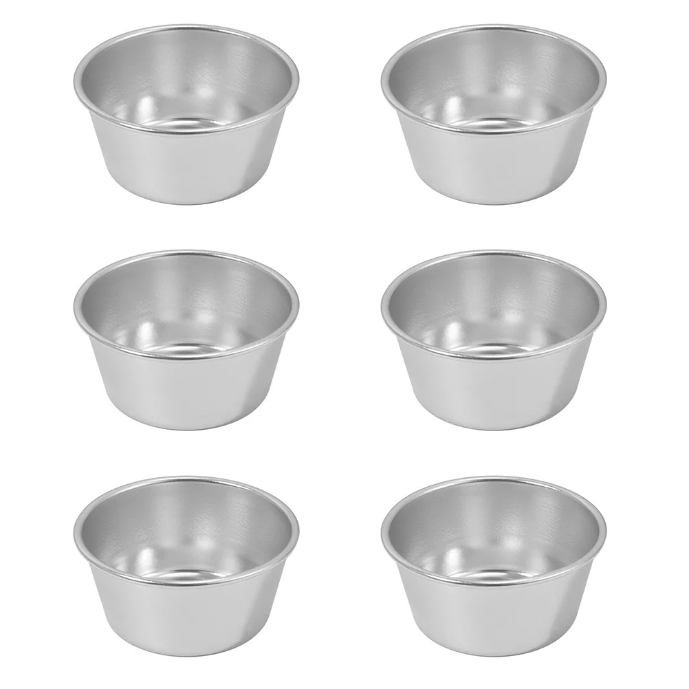 

6 Pcs Tray Baking Supplies Dessert Bowls Silicone Cake Pan Stainless Steel Muffin Tools Mold Non-stick Cups