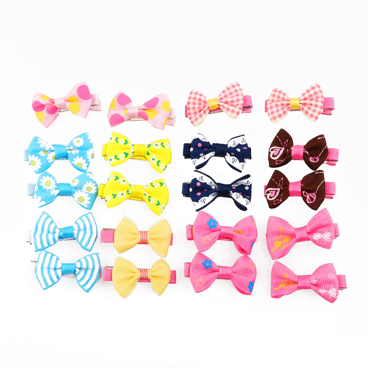 

20Pc Pet Accessories Fashion Bowknot Lovely Headdress Hair Accessory Pet Decors Supplies for Puppy Decors Dog Decors Cat Decors