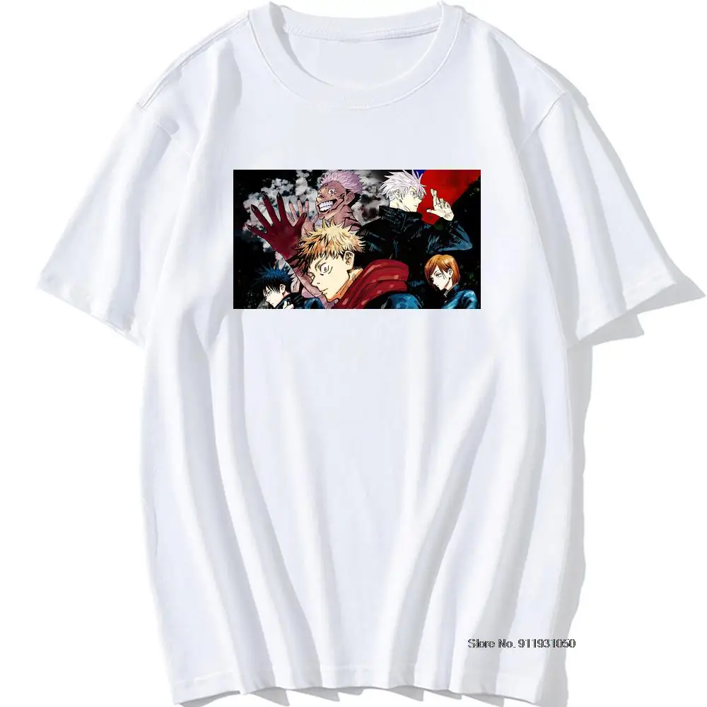 

Jujutsu Kaisen Japanese Animation cartoon Print T Shirts Summer Crewneck Clothing Fashion Breathable T-Shirts Oversized Loose