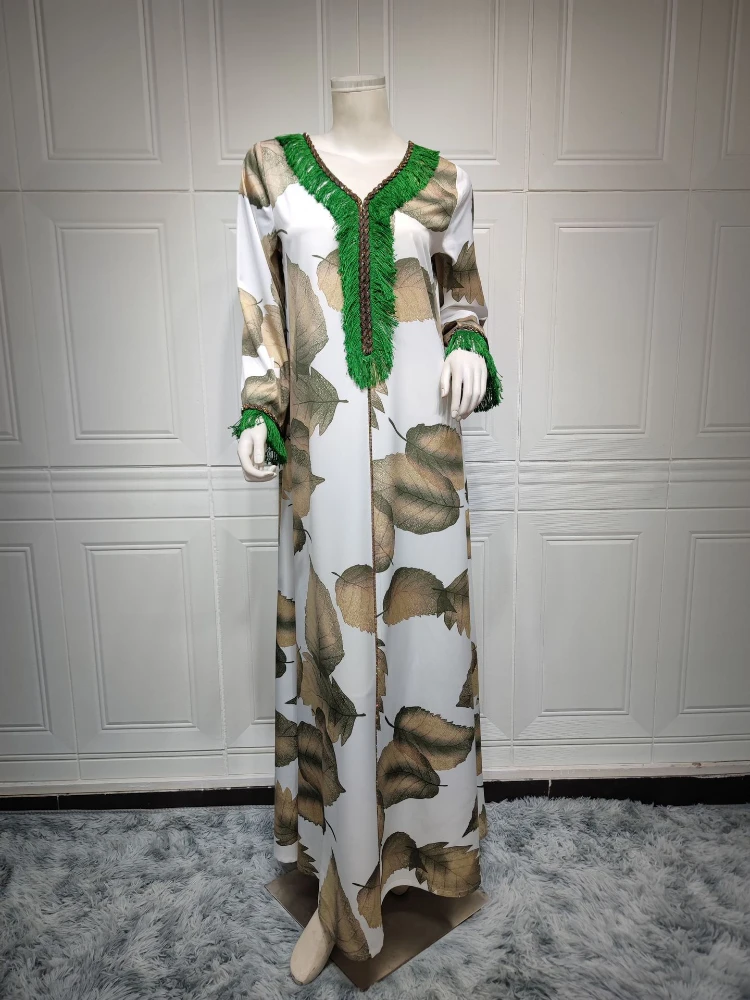 Turkey Muslim Abaya Women Maxi Dress Feather Kimono Elbise Morocco Kaftan Long Party Dresses Ramadan Vestidos Arabic Islamic