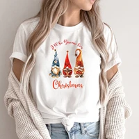 ill be gnome for christmas t shirt woman tshirts 3 christmas gnomes green tops for women christmas aesthetic clothes m