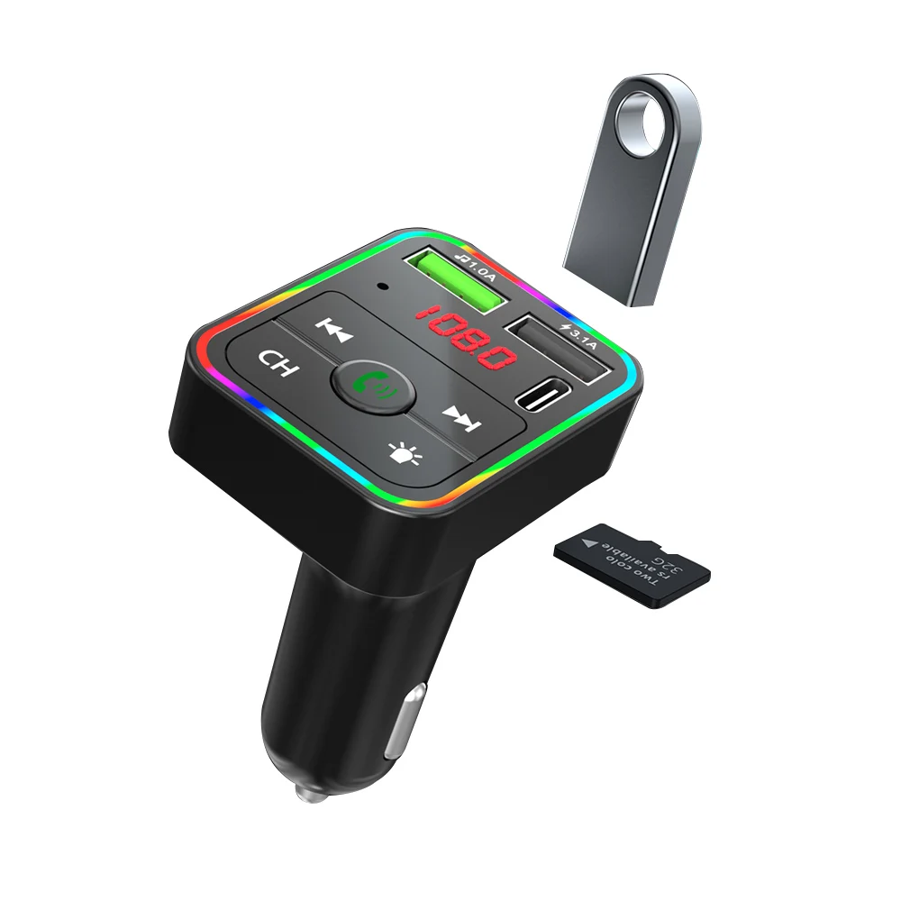 FM-трансмиттер Bluetooth 5 0 12-24 В 3 USB-порта