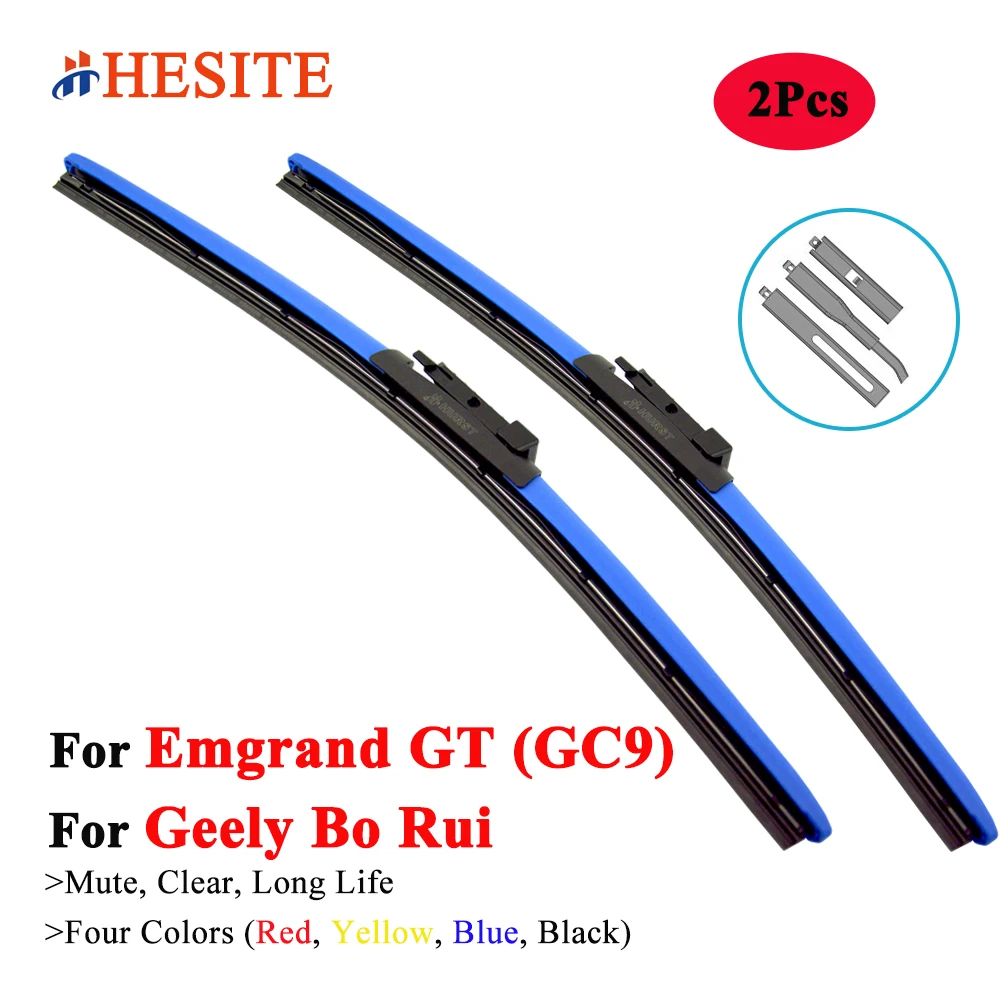 

HESITE Colorful Wiper Blades For Geely Bo Rui Emgrand GT GC9 Saloon 2015 2016 2017 2018 2019 2020 2021 2022 24"+19" Winter Brush