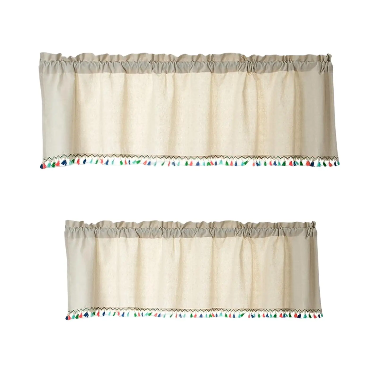 

Curtain Valance Decoration Window Valances Modern Kitchen Valances for Windows Window Valances with Tassel for Kitchen Cabinet