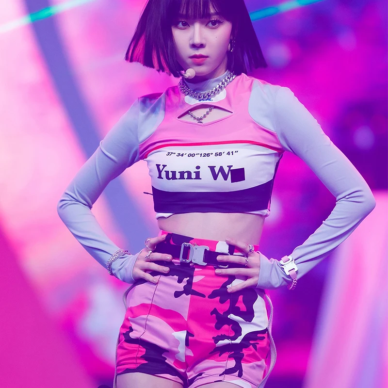 Костюм для выступлений в Корейском стиле девушек костюм звездного джазового