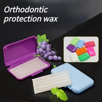 10 boxes of various flavors orthodontic tooth protection wax orthodontic wax orthodontic braces fruit flavor dark red flavor