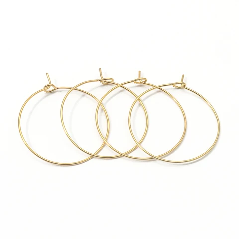 50 шт. Золотые обручи из нержавеющей стали TTUIJI