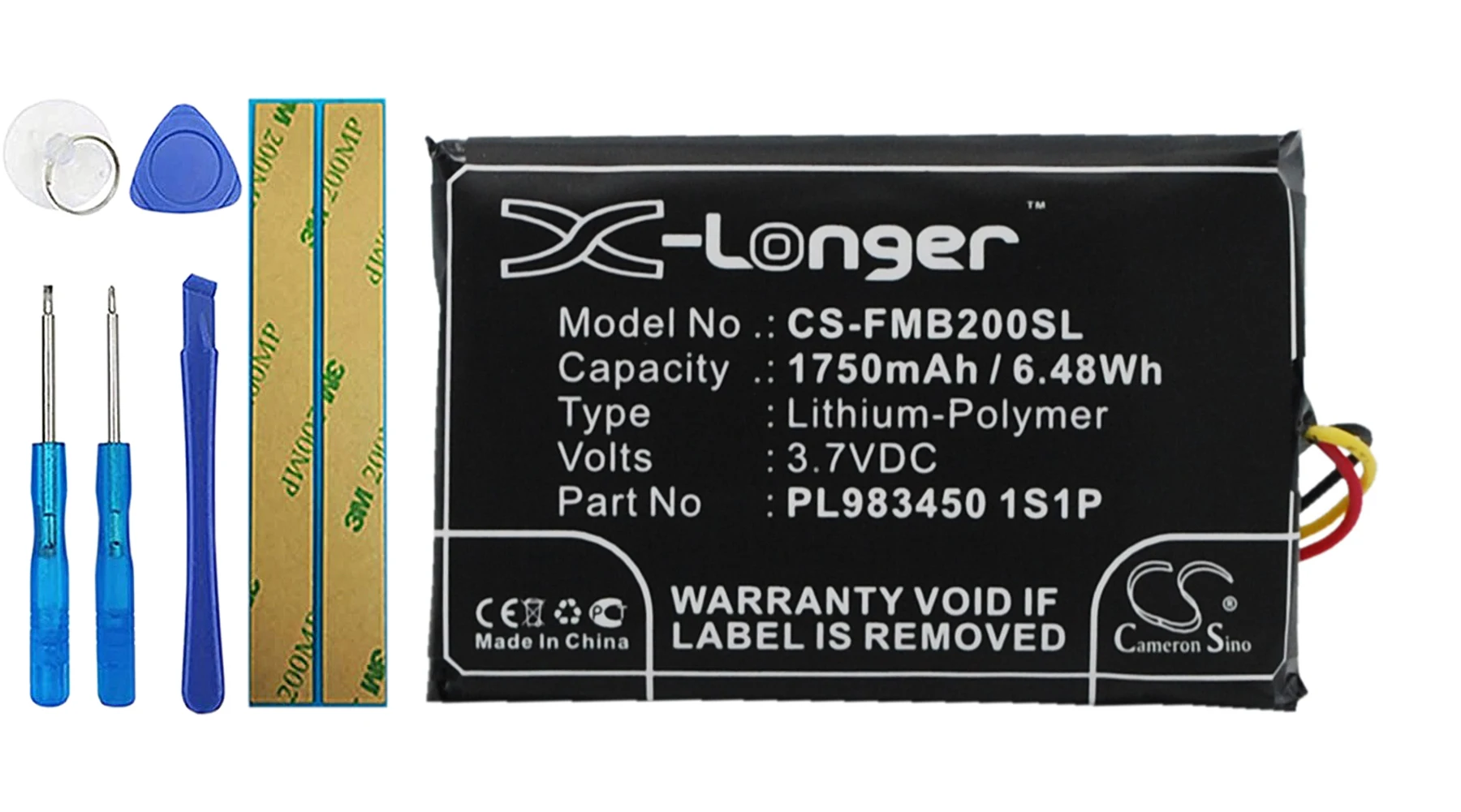 

Аккумулятор Cameron Sino мА для Falcom Mambo 2 PL983450 1S1P