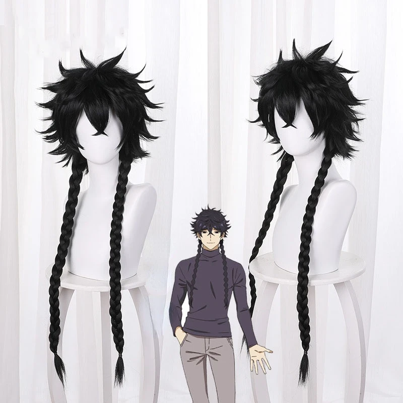 

Anime Blue Period Hashida Haruka Cosplay Wigs Long Braids Wig Heat Resistant Synthetic Black Hair Halloween Party Cosplay Props