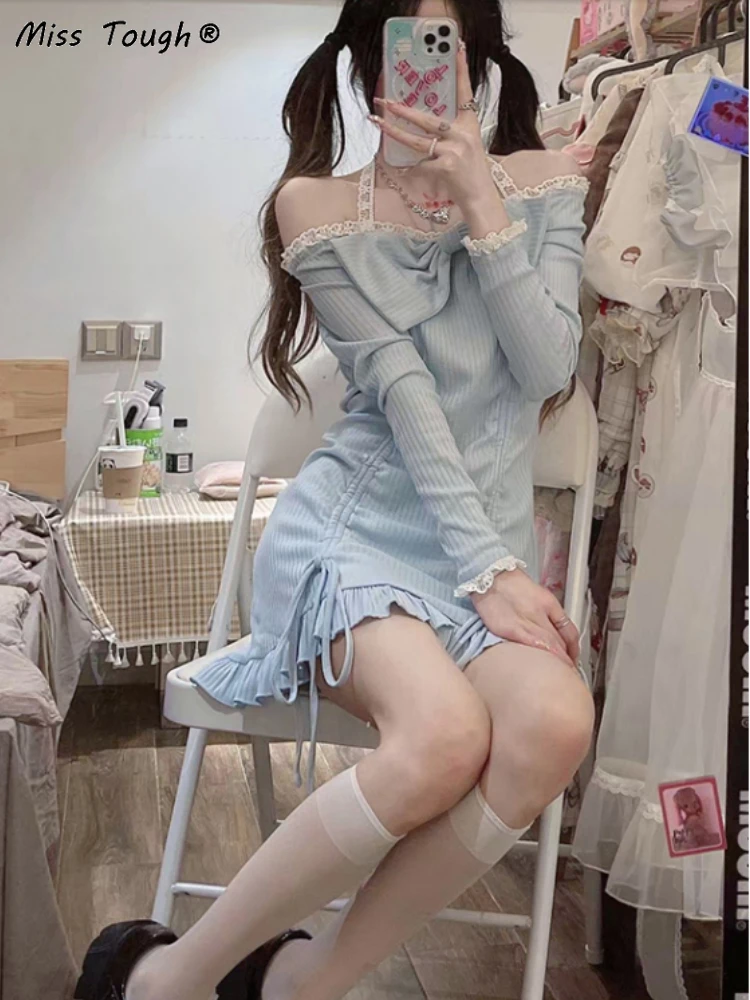 Кружевное милое платье в стиле &quotЛолита&quot женское повседневное праздничное