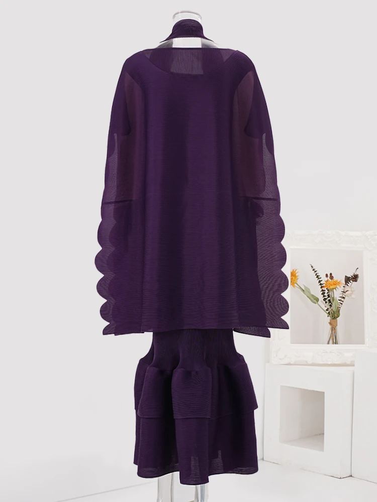 GVUW модный плиссированный комплект из 2 предметов для женщин весна 2024 новый