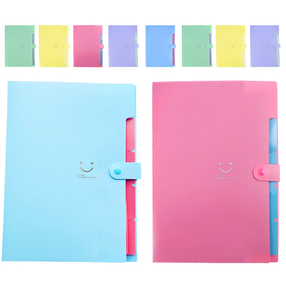 

10 Pcs Receipt Expandable Folder File Accordion Organizer Scalable Pp Plastic Expanding Student Office Folders