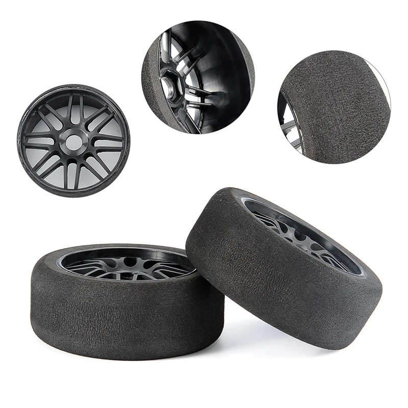 

4pcs/set 1/8 RC 17mm Hex Foam Tires Wheel Rims Set for HSP HPI Racing Car