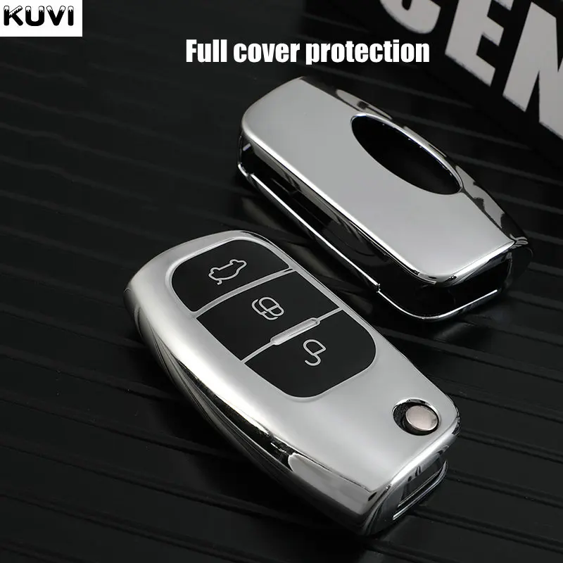 New Soft TPU Car Remote Key Cover Case For Ford Fiesta Focus 2 Ecosport Kuga Escape Falcon B-Max C-Max Eco Sport Galaxy |