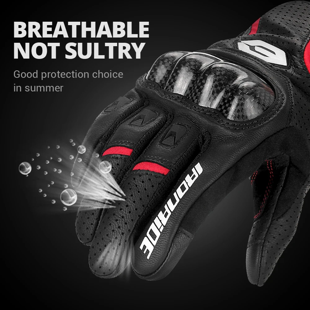 Мужские Мотоциклетные Перчатки Летние Дышащие С Полным Пальцем Для Мотокросса