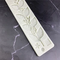 3d leaves vine silicone rubber flexible food safe mould clay resin ceramics candy fondant candy chocolate soap mould