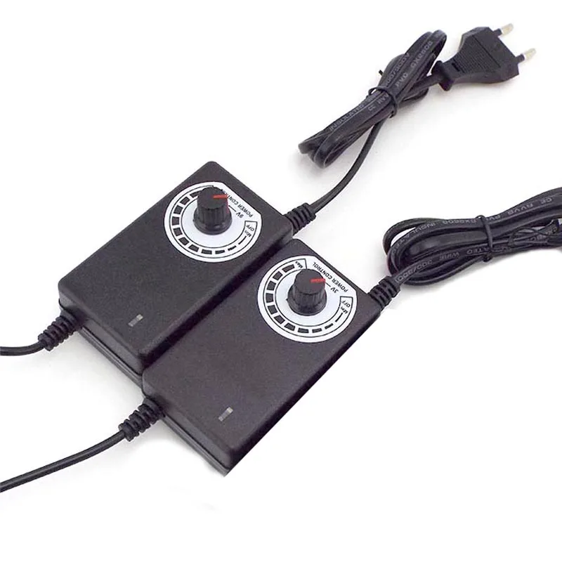 Регулируемый адаптер питания для светодиодной ленты 220 В переменного тока в 3 5 9 12