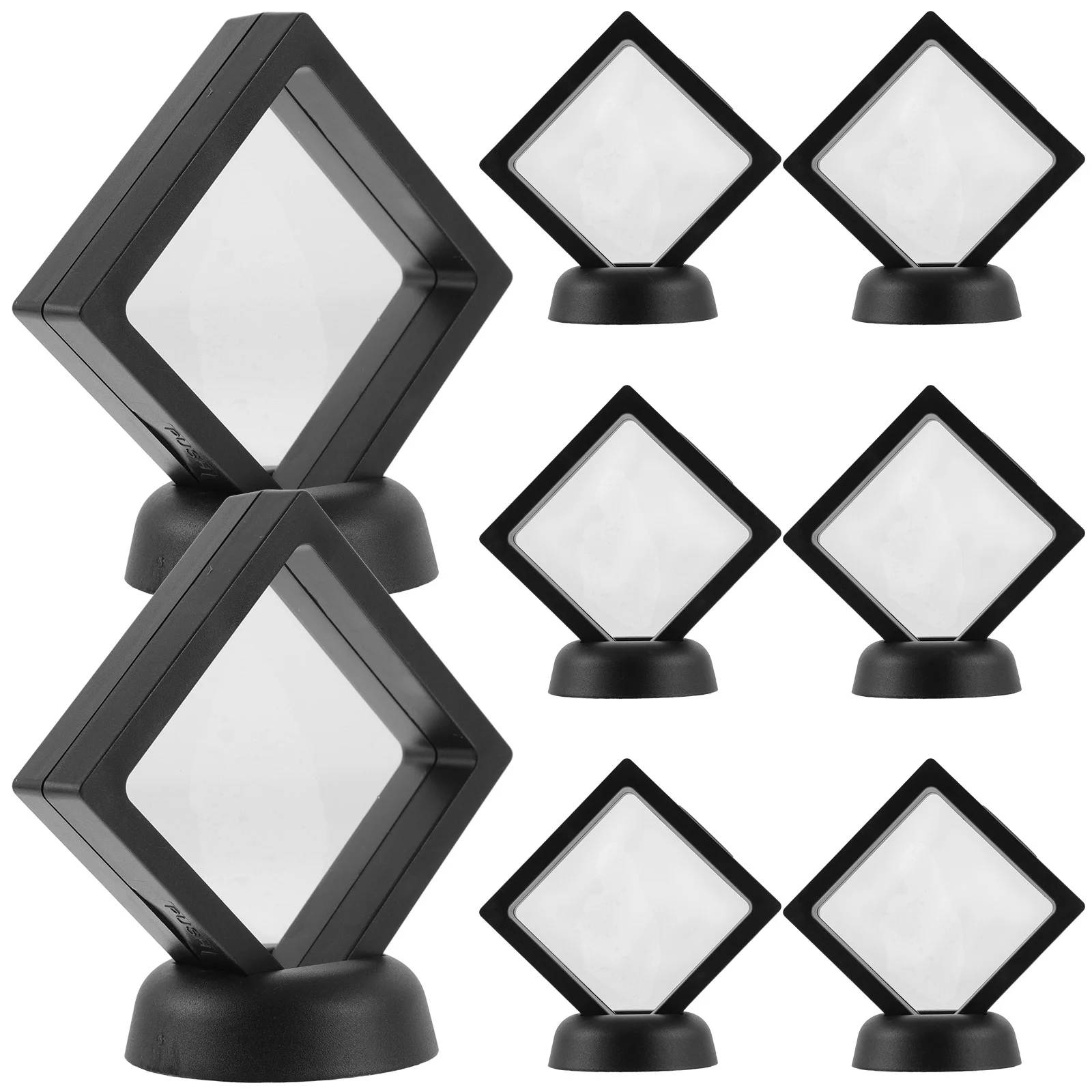 

Floating Display Case Ring Storage Box Jewelry Displaying Stand Coin Frame Holder Decorative 3D