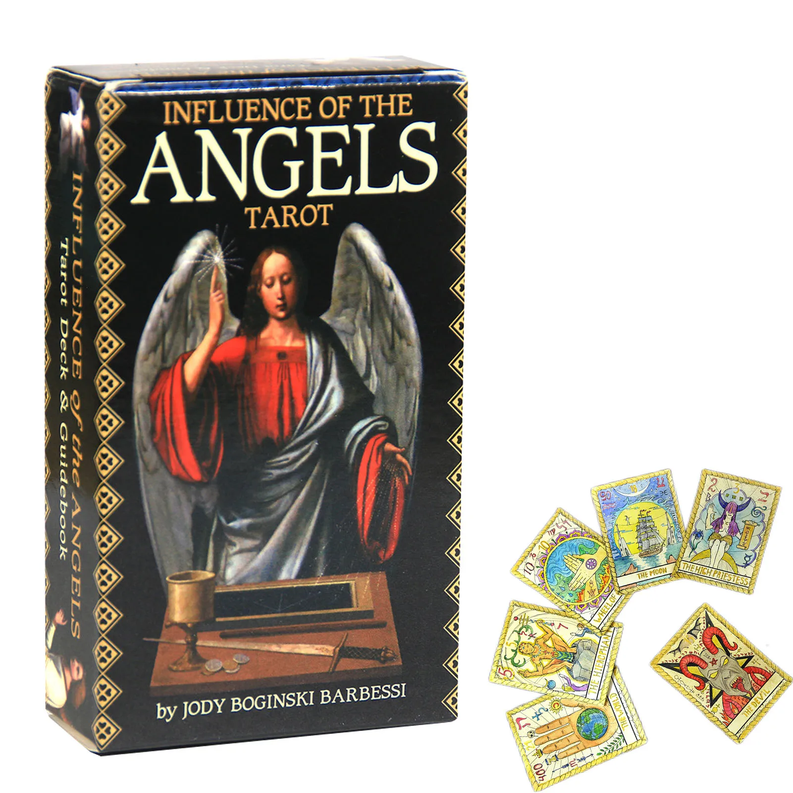 

Hot Full English Cards Deck Influence Of The Angels Tarot Cards Astrology Tarot Cards Read Your Future Fate Divination Game