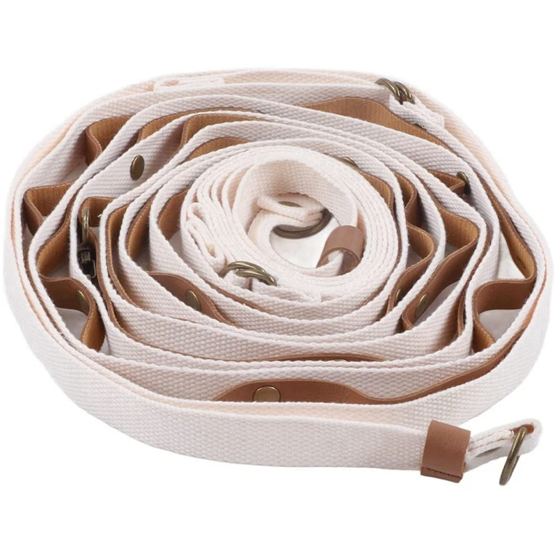 

Creamy White Hanging Lane Campsite Storage Strap With Chain Rope For Hiking, Fishing And Other Outdoor Adventures