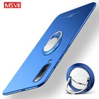 Mi9 чехол MSVII матовый чехол для Xiaomi Mi 9T Mi8 Pro Чехол Xiomi Mi 9 SE кольцевой держатель чехол для Xiaomi CC9 Pro Mi 8 9 Lite чехлы