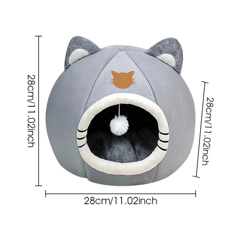 Лежанка для кошек с глубоким сном домик мягкая домашних животных теплый домашний