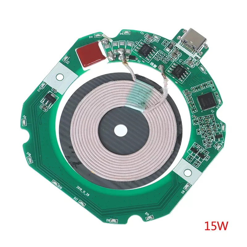 

15W Qi Fast Wireless Charger PCBA Circuit Board Transmitter Module+Coil Charging