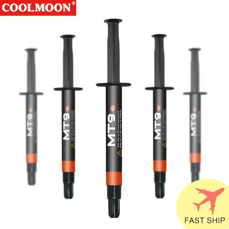 

COOLMOON MT8 MT9 Nano-level Thermal Paste For Computer CPU Graphics Card GPU Thermal Conductive Silicone Grease Insulation